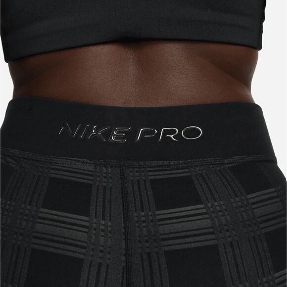 Nike Pro plaid super soft mid rise tight full length leggings plus size 2X new - Picture 11 of 15